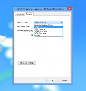 Windows 8 Wireless does not support WEP - Shared Key Authentication