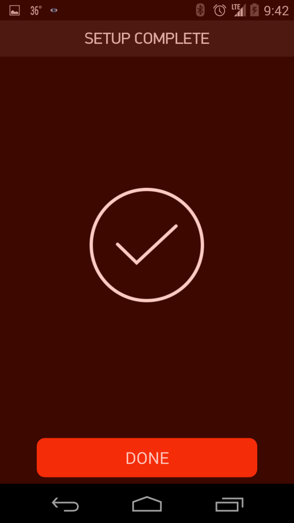 Setup Complete - Pebble Steel with Android App (Google Nexus 5)
